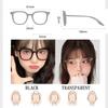МОДНЫЕ Румянистые очки в черной оправе, прозрачные женские солнцезащитные очки, модные мужские очки