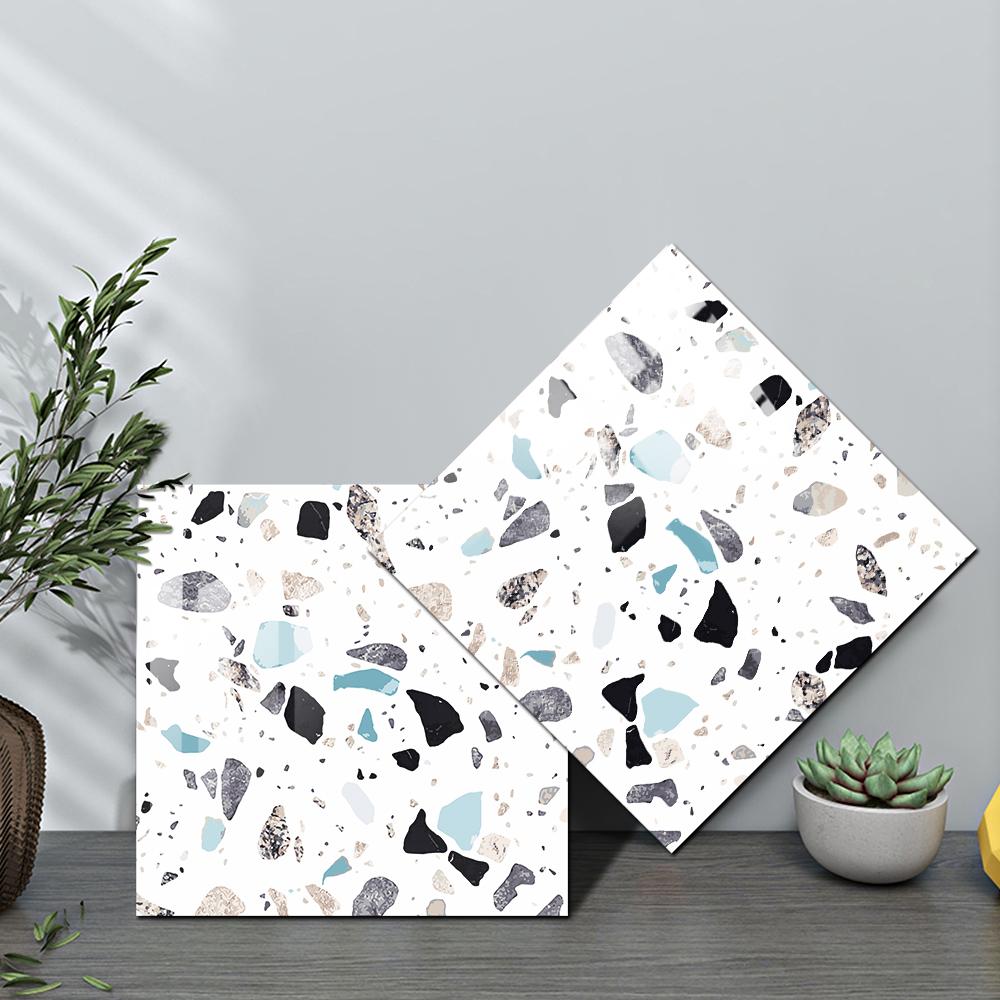 10 шт., наклейки на мраморную плитку терраццо, кухонный фартук, маслостойкий шкаф, умывальник, водостойкие художественные наклейки на стены