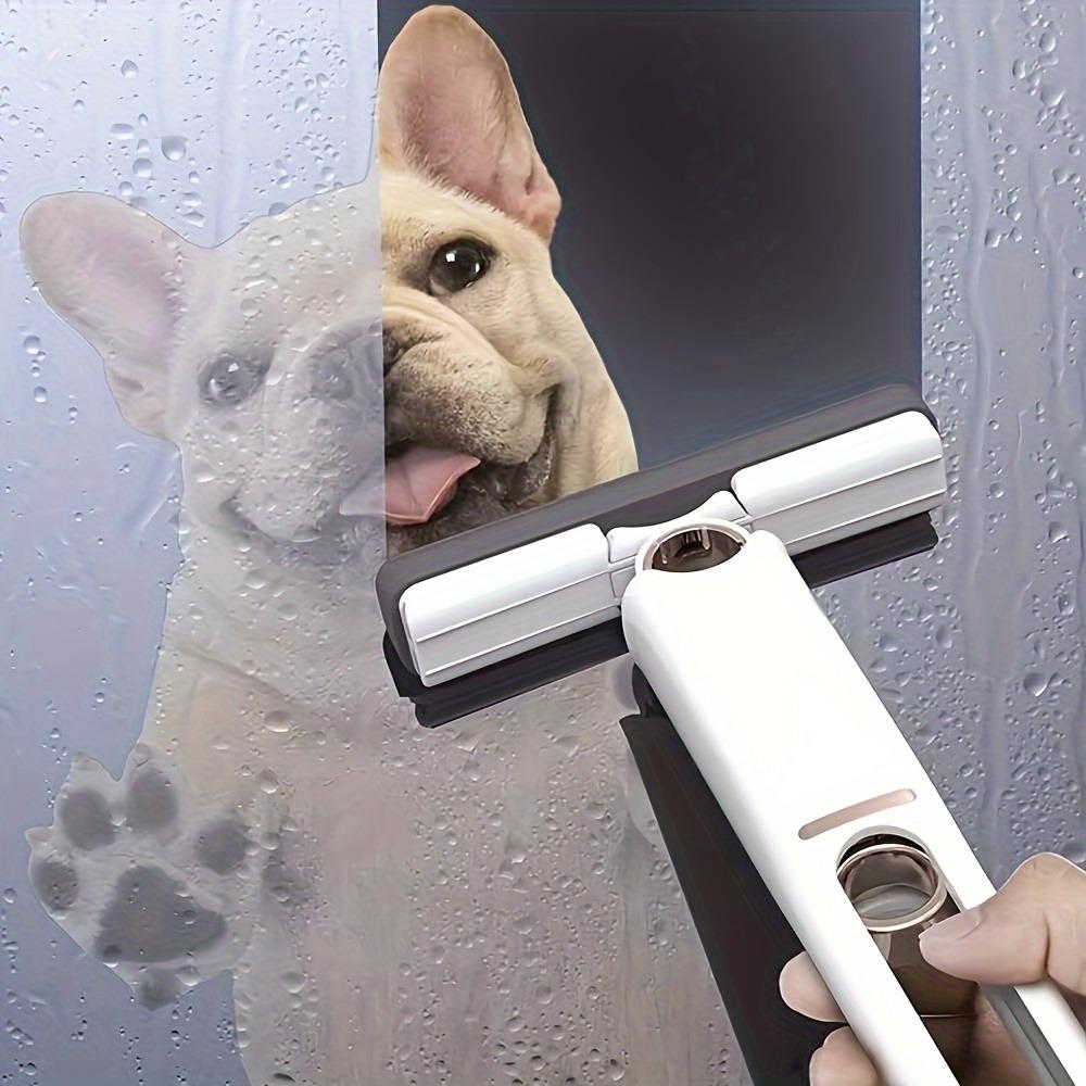 Миниатюрная настольная портативная швабра - легкое самоотжимание, без помощи рук, чистящее средство с многоразовыми хлопковыми головками и 1 эргономичной ручкой для отжима стекол автомобиля