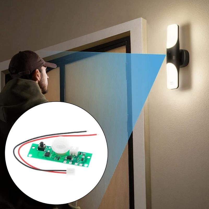 3.7V Solars Powereds Human Body Detection Module Automatic On/Off Sensorings Circuit Board