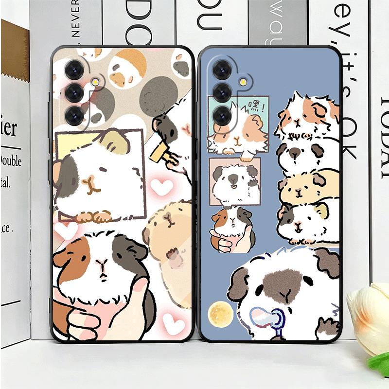 Cartoon Cute Hamster Soft Phone Case for Samsung A17 A37 A57 A16 A26 A36 A56 A15 A25 A35 A55 A14 A24 A34 A54 A13 A23 A33 A53 A52