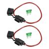 A ABSOPRO Fuse Holder 30A Standard Style Fuse 12AWG Fuse Holder Waterproof 12