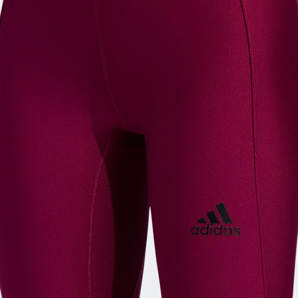 adidas Тренировочные спортивные леггинсы женские плавки бордовые FT7021