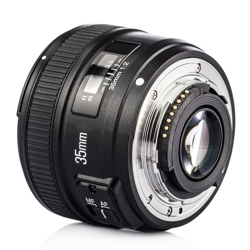 YONGNUO Nikon YN35mm F2N Prime Lens for Nikon Compatible Standard Compatible with D5 D4 D810 D800 D750 D300 and F-Mount, Full-Frame Wide-Angle Lens,