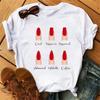 Women T Shirts Fashion Womens Cartoon Graphic Finger Nail Cute Printed Top Tshirt Female Tee Shirt Ladies Clothes T-shirts