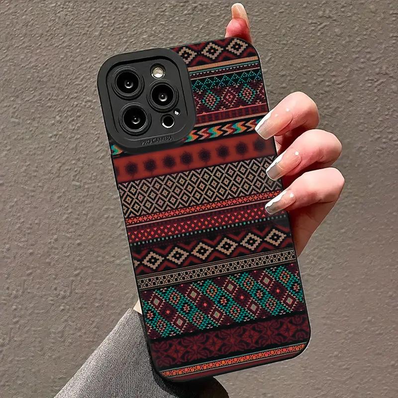 Уникальный чехол для телефона в экзотическом этническом стиле для серий iPhone 17 16 15 14 13 12 11 Pro Max Plus Двухслойная защита