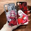 Чехол для телефона Аниме Zero Two Darling In The FranXX для Samsung S25 S24 Ultra S23 Fe S22 S20 S21 Plus Fe Ultra 5G Прозрачный чехол