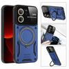Rotating Folding Bracket Large View Phone Lens Protection Cover For Samsung Galaxy S20 S21 FE S23 Plus S24 S22 Ultra Xiaomi Redmi Note Poco Armor Case