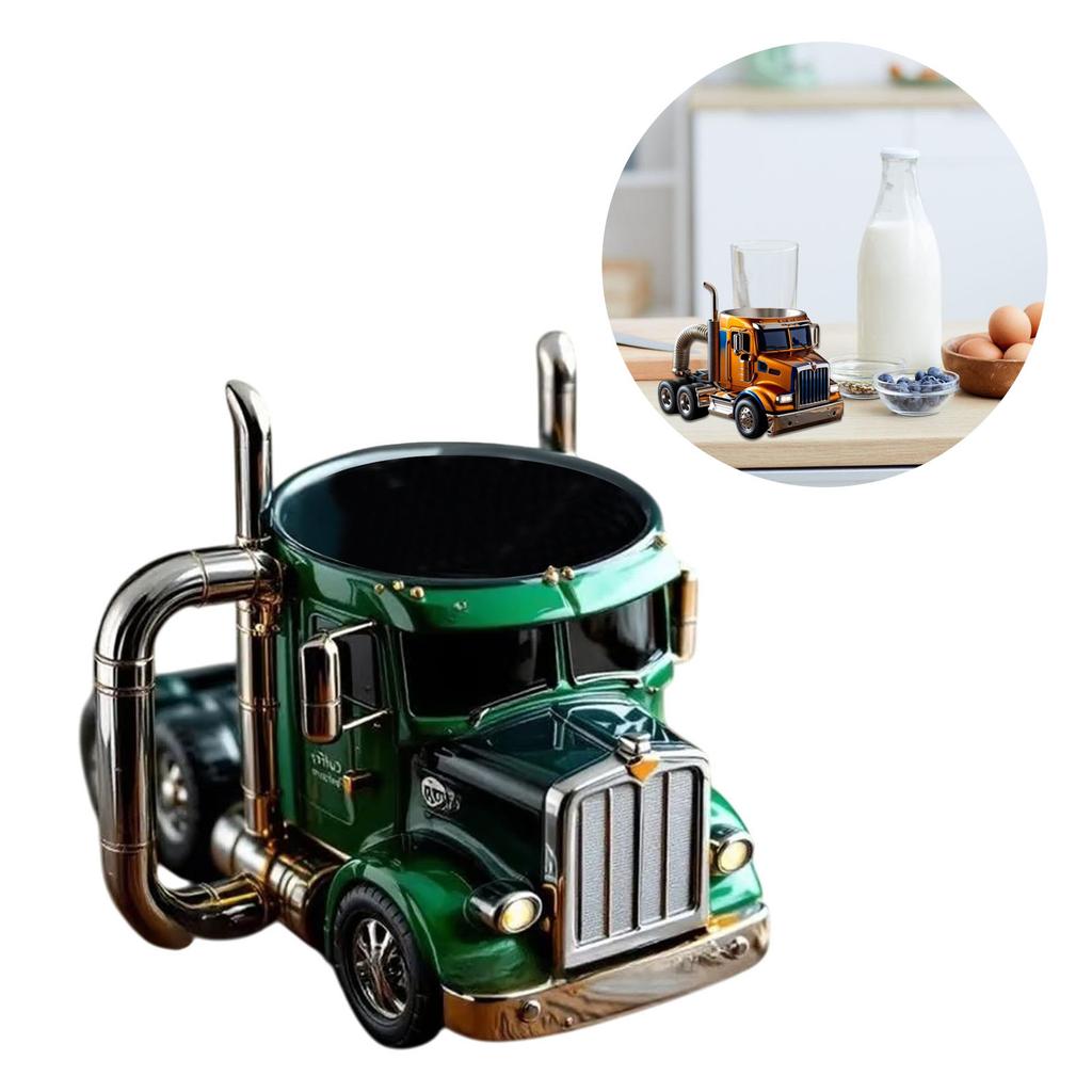 Realistic Truck Shaped Mug With Durable Resin Material Perfect For Truck Enthusiasts And Outdoor Sports Lovers