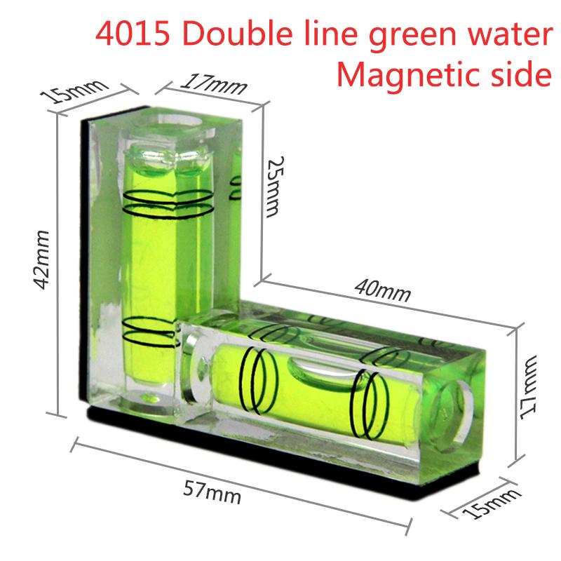 Портативный уровень, пластиковый Г-образный двунаправленный пузырьковый уровень с магнитным уровнем сбоку