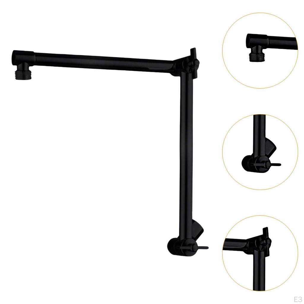 Удлинитель для душа для ванны 18 дюймов, удлинитель головки, аксессуар для модернизации, регулировка высоты/угла, простая сборка