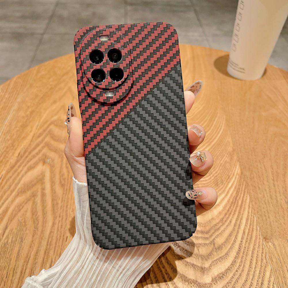 Для Huawei nova 14 5G Чехол Твердый ПК Чехол для телефона Текстура углеродного волокна Защита от падений