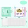 Large Capacity 30 Envelopes Money Saving Challeng PU Savings Challenges Book  Couples