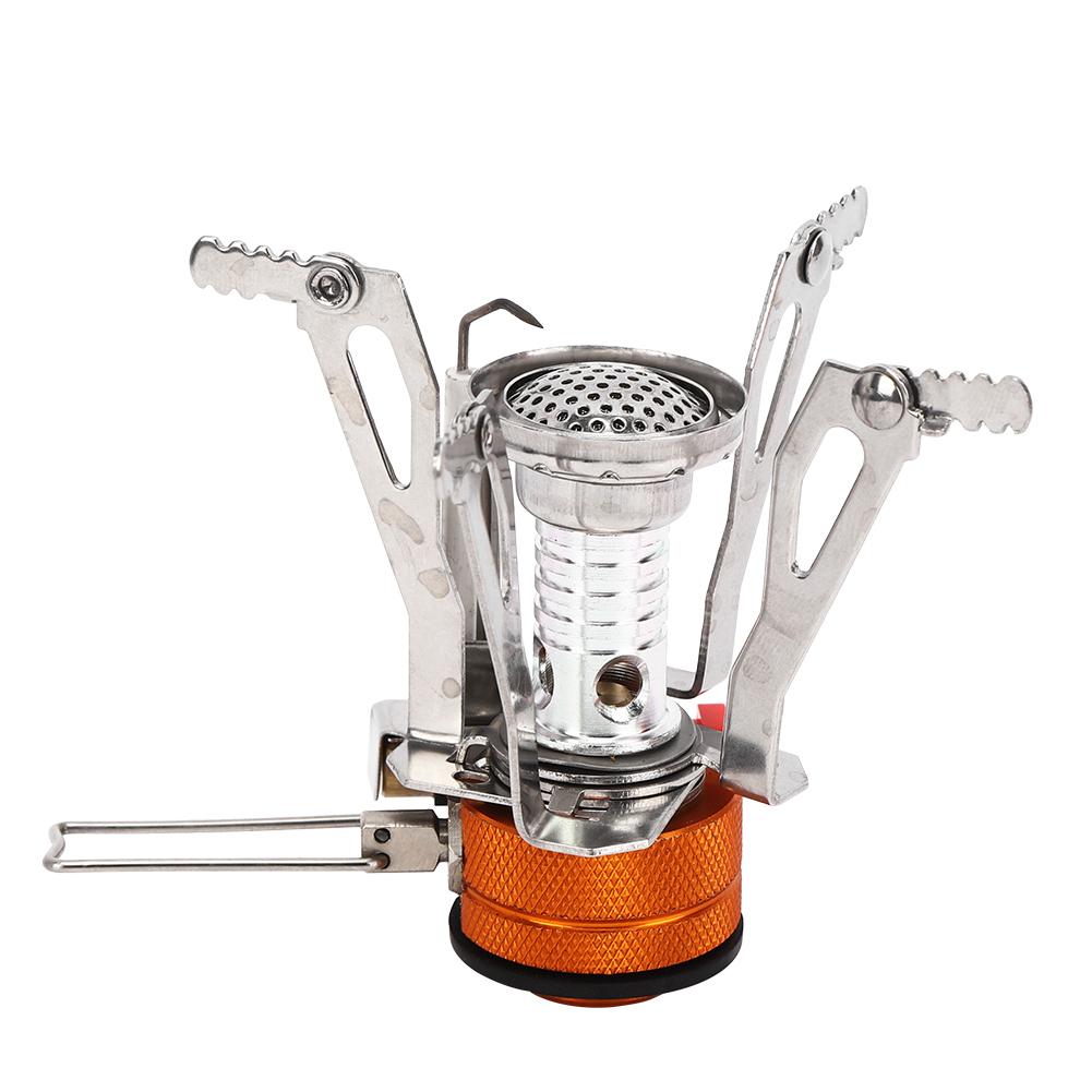 Мини-печь для кемпинга из нержавеющей стали 304 с интегрированной электронной зажигалкой