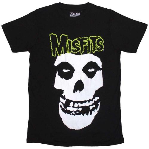 Misfits Unisex Adult Skull & Logo T-Shirt