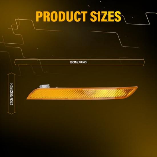 Front Bumper LH RH Reflector Side Marker Amber For BMW X5M 2010-2013 63147179992