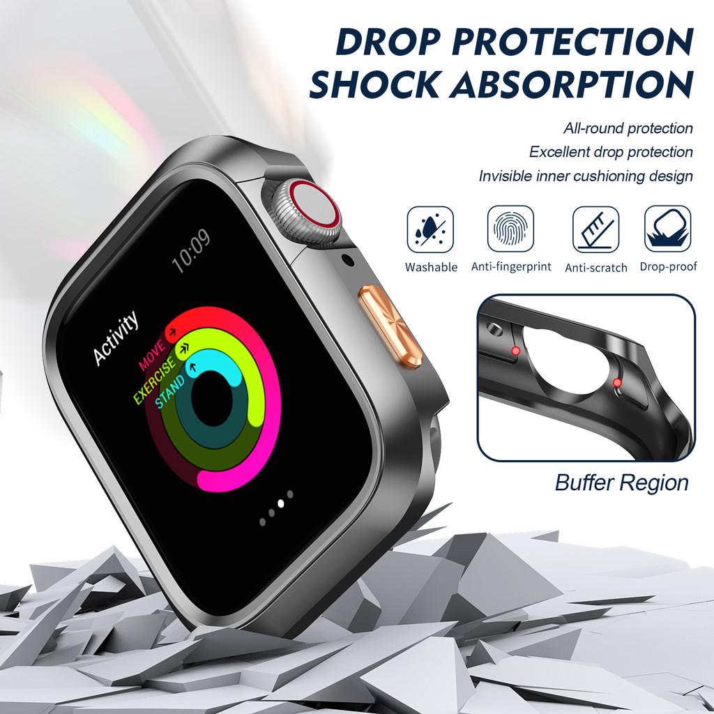 Жесткий защитный чехол-рамка-бампер из поликарбоната для Apple Watch 42 мм 44 мм 45 мм 46 мм 49 мм Iwatch Серии 11 10 9 8 7 6 5 4 3 2 1SE Ultra