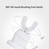 360 Degree Automatic Electric Toothbrush U Shape Rechargeable forAdults Ultrasonic Sonic Tooth Brushes Blue LED Light Waterproof