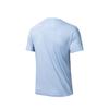 Anta Удобная дышащая однотонная футболка с круглым вырезом и коротким рукавом для мужчин, небесно-голубая 152435102-2