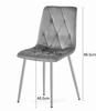 LIBRA chair - light beige velvet / wood-colored legs x 2