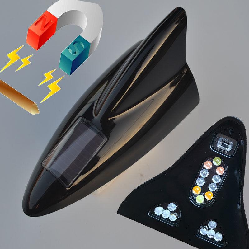 Разноцветный плавник акулы, автомобильная антенна на солнечной батарее, свет на крыше с магнитным хвостовым крылом