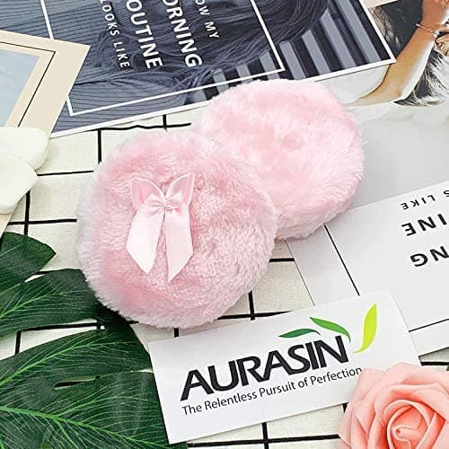 Powder Puff, Body Powder Puff, Round, Fluffy, Thick, Makeup, Loose Powder Puff, Baby Powder, Pink