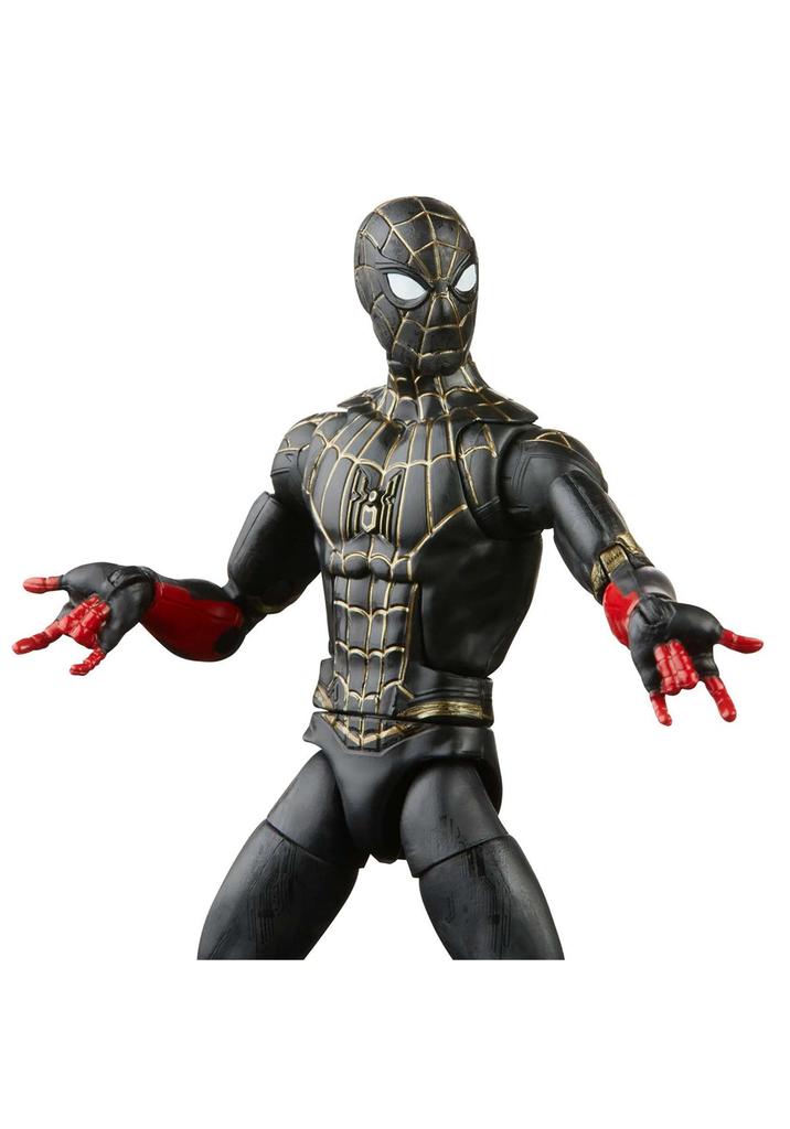 Hasbro Marvel Legends Серия No Way Черно-золотой костюм Фигурка с деталями "Человек-паук: Возвращение домой" и Человек-паук 6 дюймов F3019, Оригинал, Собери фигурку