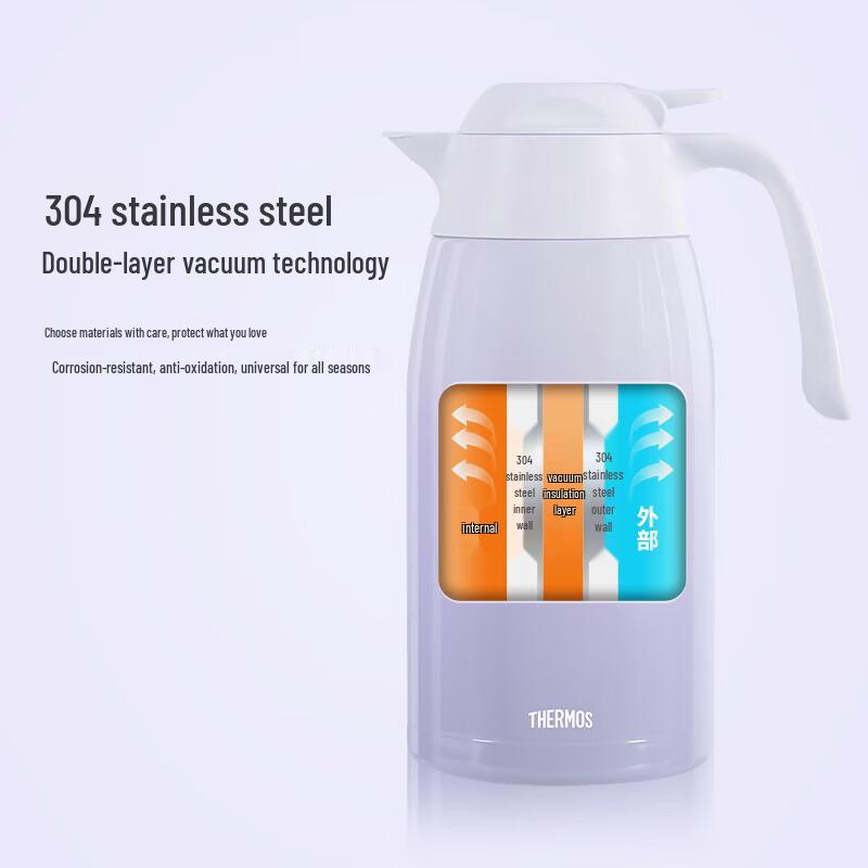 Thermos Термоизолированный вакуумный кувшин из нержавеющей стали