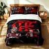 Clube de Regatas do Flamengo (1) 3pc set suitable for master bedrooms soft and comfortable an ideal gift for family and friends Includes one duvet cov