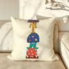 Artist NNinaDDzyvulska Cushion Cover Pillow Case Antidustmite Pillowcase Silky Short Plush Sofa Cushion Cover hot
