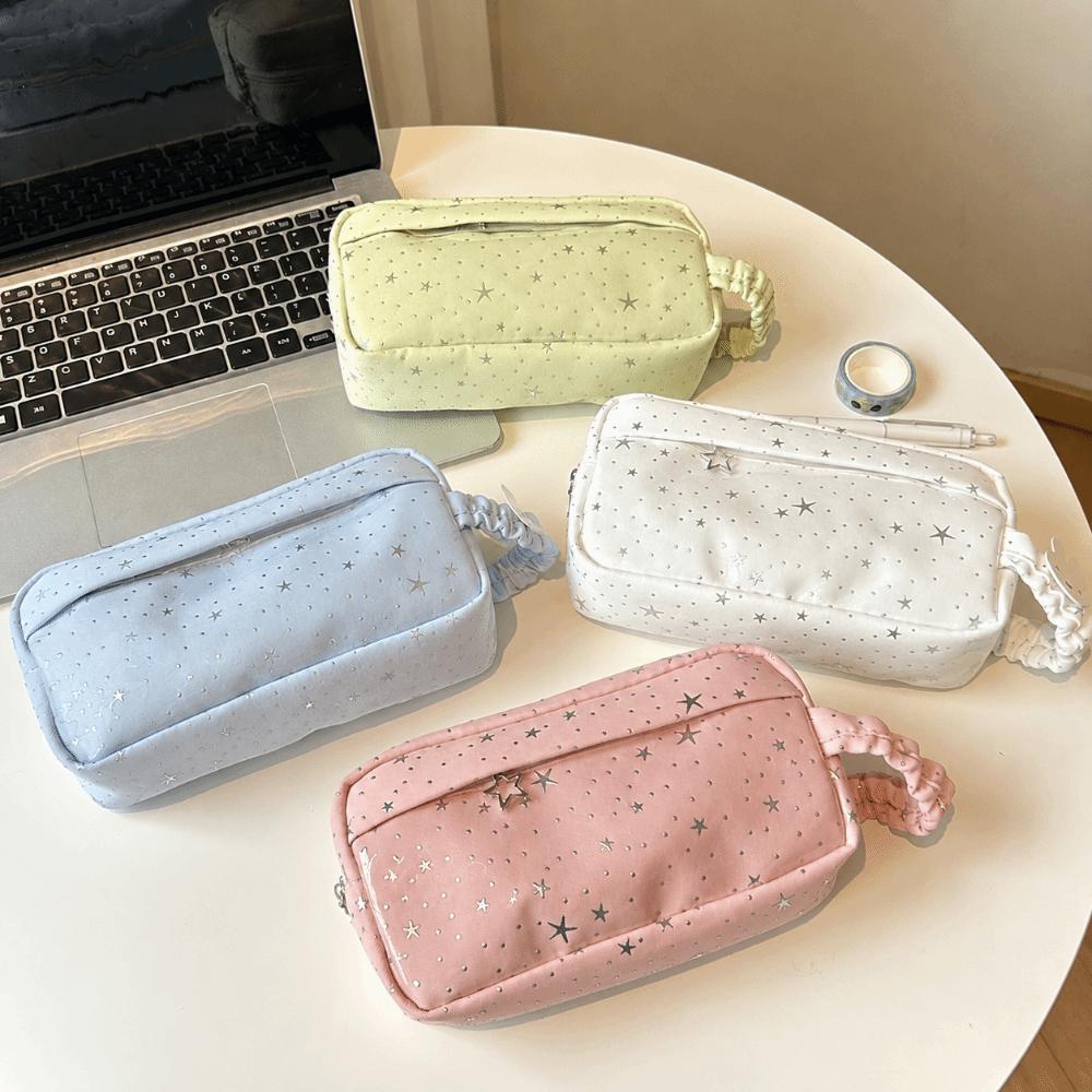 Portable Pen Bag Large Capacity Stationery Bag Kawaii Pencil Case Students