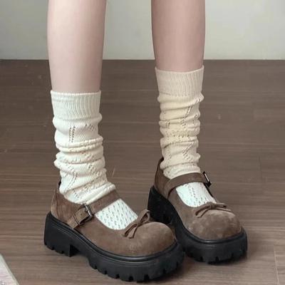 Туфли Лолиты Женские Японские Туфли Мэри Джейн Женские Винтажные Девушки Студенты JK Униформа Туфли На Высоком Каблуке Платформа Лоферы Косплей