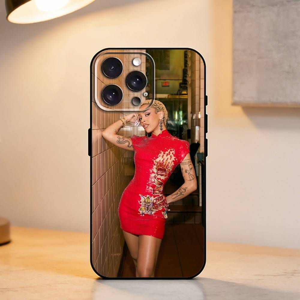 S-Singer D-Doja Cat Scarlet Чехол для телефона для iPhone 17,16,15,14,13,12,11 Plus,Pro Max,XS, Мягкий силиконовый черный чехол