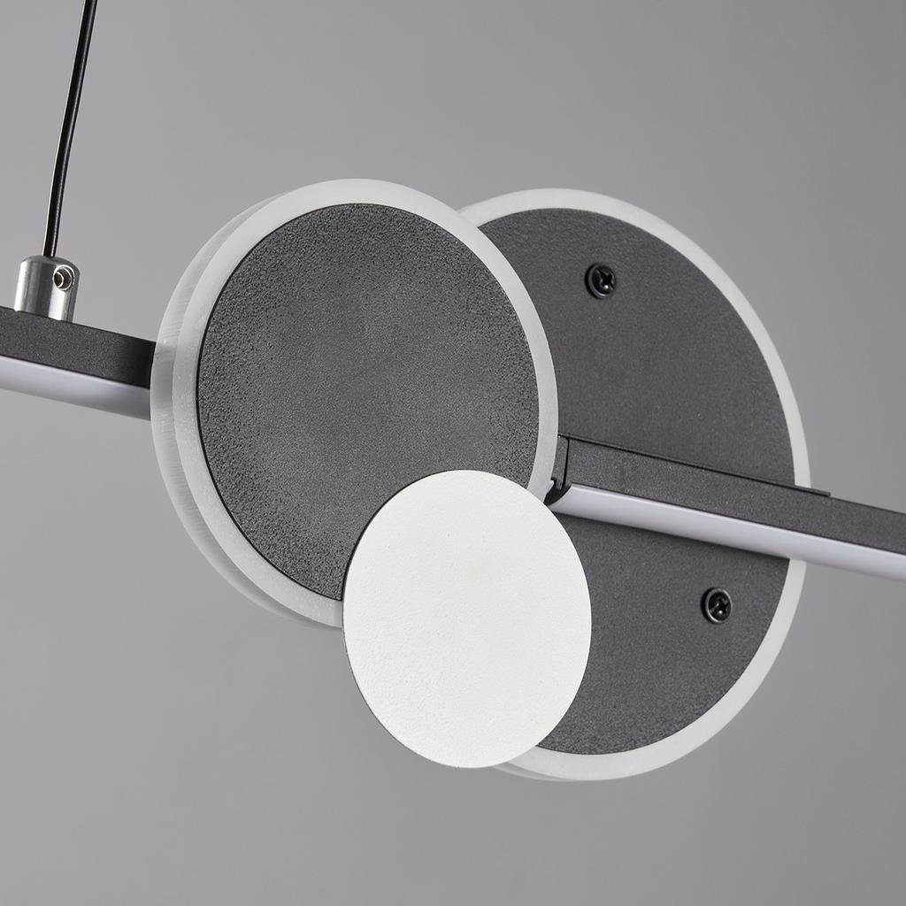 Современные светодиодные подвесные подвесные светильники, стол, столовая, кухня, минималистичный домашний декор, освещение, блеск, линейная подвеска, подвесной светильник