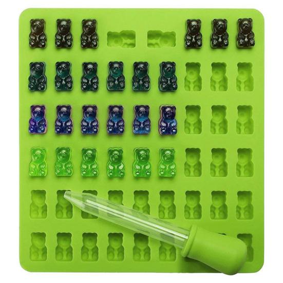 Форма для жевательной резинки, не содержащая BPA, с антипригарным покрытием, форма для конфет в форме плюшевого мишки пищевого качества