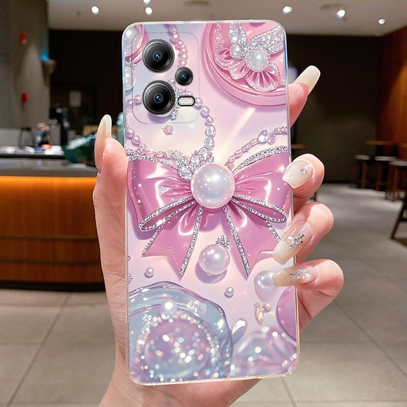 Phone Case For Xiaomi POCO X5 5G/Redmi note 12 5G/POCO X5 PRO 5G Butterfly Protective Casing Transparent Soft Silicone TPU Cover