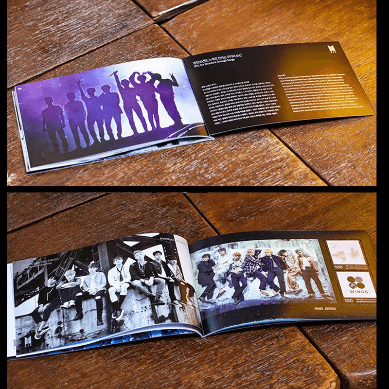 BTS Пакет марок, посвященных 10-летию (10 марок + памятный альбом марок)