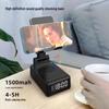 Portable Multifunction Wireless Charging Alarm Clock with Bluetooth Speaker & Phone Stand