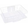 Dish Drainer with Draining Tray, White, Vertical Storage, Ardeo HB-4593