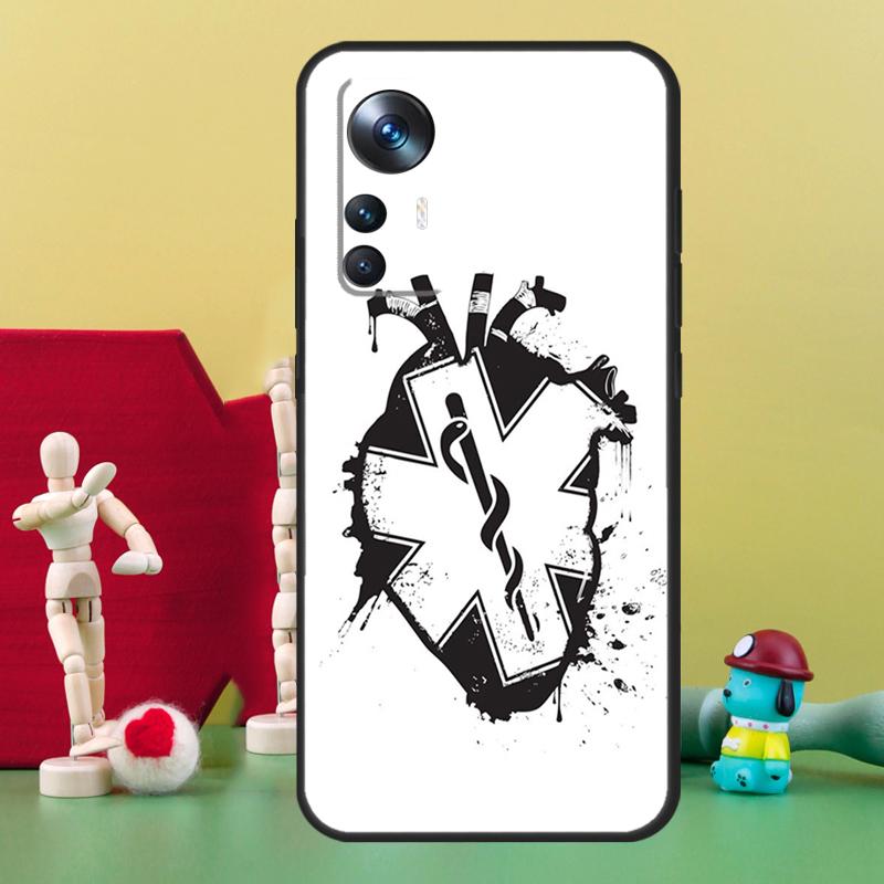 Медицинский чехол «Звезда жизни» для экстренных случаев для Xiaomi 15T 14T 13T Pro 13 14 15 Ultra 17 Pro Max POCO F5 F6 F7 X5 X6 X7 Pro