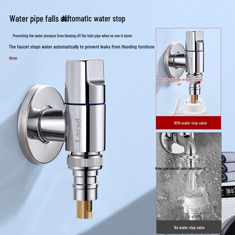Larsd Wall-Mounted Single Cold Washing Machine Faucet