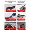 Snow Broom Ice Scraper with Soft No-Scratch TPU Head 10inch Long Handle Winter Windshield Ice Breaker