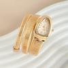 1pc-High Quality and Fashionable Women's Snake Head Alloy Case Exquisite and Luxurious Quartz Women's Watch