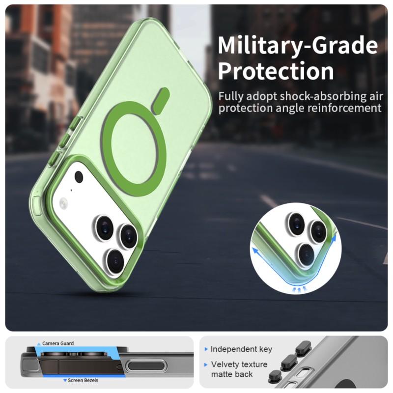Роскошный матовый чехол MagSafe для iPhone 17 / 17 Pro / 17 Air, чехол с защитой от отпечатков пальцев, магнитный чехол для беспроводной зарядки для iPhone 17 Pro Max