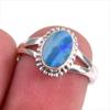 Кольцо из стерлингового серебра 925 пробы с натуральным австралийским опалом S.6 T5E87