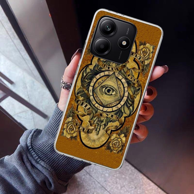 Sacred Eye of Horus Egypt Fresco Phone Case For Xiaomi Redmi Note 15 14 14S 13 12S 12 Pro Plus 11S 11 10S 10 4G Cover 11E 11T 5G