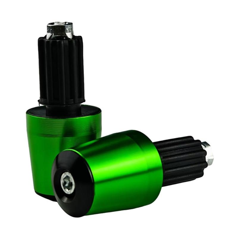 Bike Grip Caps Handlebar End Plugs Corrosion Resistant Aluminum Alloy Protective Covers For Motorcycle Enhancement 2pcs