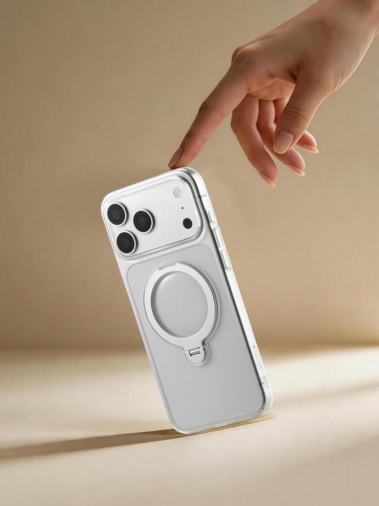 iPhone 17 Pro Магнитный прозрачный чехол 360° с вращением - Полное покрытие