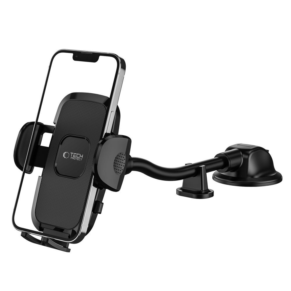 Tech-Protect V3 Universal Long Arm Windshield & Dashboard Car Mount Black