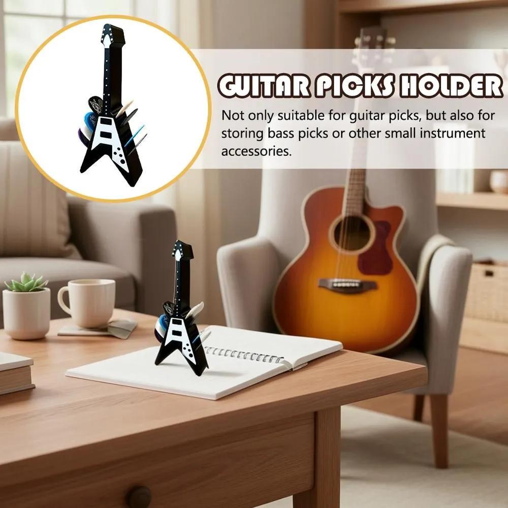 Stand for a guitar-shaped mediator
